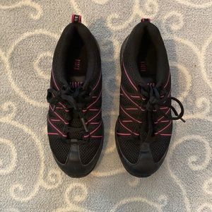 Bloch black and pink practice dance shoes size 8
